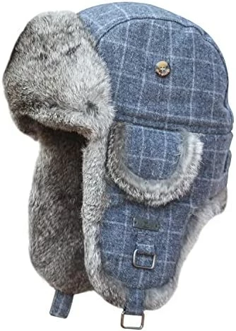 Cheap βοΈ Fur Winter Trapper Hat,100% Rabbit Fur Aviator Ski Trapper Trooper Pilot Hat,Snow Eskimo Hat With Ear Flaps For Men & π© Women Blue Gray π 9 Cheap βοΈ Fur Winter Trapper Hat,100% Rabbit Fur Aviator Ski Trapper Trooper Pilot Hat,Snow Eskimo Hat With Ear Flaps For Men & π© Women Blue Gray π - Image 7
