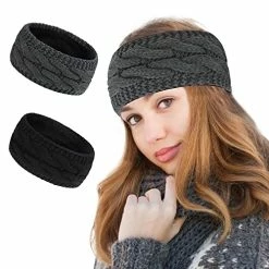 Best reviews of 💯 Styla Hair Ear Muffs Winter 👩 Women Knit Headbands Warm Soft Thick Fleece Lined Ear Warmers For 👩 Women Headband 2 Pack Value Winter Headbands For 👩 Women For Cold Weather -Confetti Black & Beige 👍 -Men Skullies & Beanies Sales 51xQIpn2ulL
