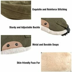 Men Skullies & Beanies Sales 20 Buy π Peicees Trapper Aviator Hat And Goggles Costume Accessories Bomber Trooper Ushanka Hat Cap With Fur Ear Flap Z_mask+khaki Hat+cooper Frame/clear Lens β€οΈ