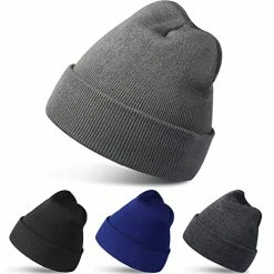 Top 10 🔔 RUN BRAIN GO Beanie Winter Hats Warm Knitted Cap For Men & 👩 Women (4 Pack/2 Pack) Black And Light Gray 👏