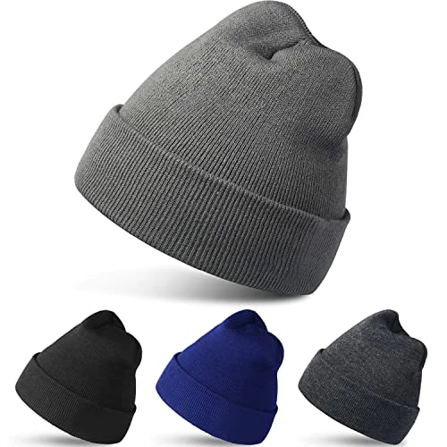 Top 10 ๐ RUN BRAIN GO Beanie Winter Hats Warm Knitted Cap For Men & ๐ฉ Women (4 Pack/2 Pack) Black And Light Gray ๐ 3 Top 10 ๐ RUN BRAIN GO Beanie Winter Hats Warm Knitted Cap For Men & ๐ฉ Women (4 Pack/2 Pack) Black And Light Gray ๐