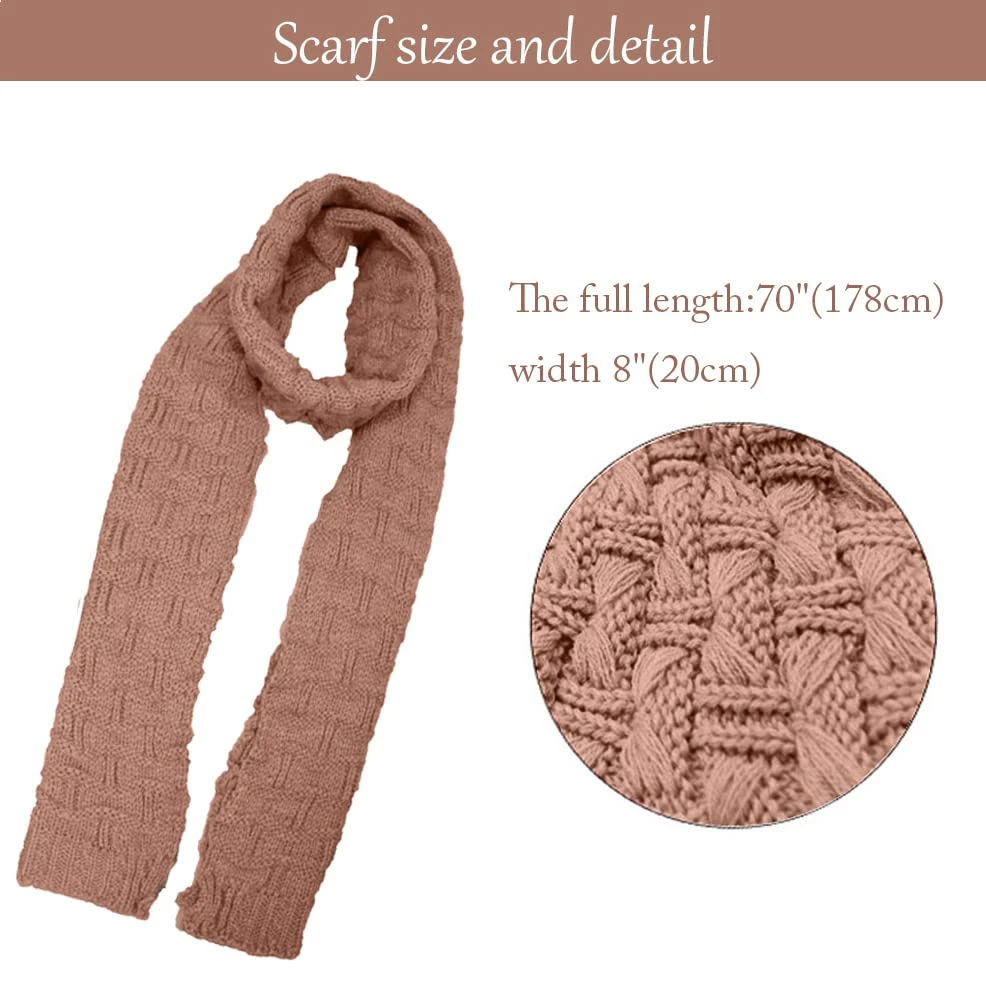 Cheapest βοΈ HANERDUN π© Women π§ Girls Fashion Winter Warm Knitted Hat Beanie Hat Scarf Set Dark Gray π 5 Cheapest βοΈ HANERDUN π© Women π§ Girls Fashion Winter Warm Knitted Hat Beanie Hat Scarf Set Dark Gray π - Image 4