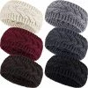 Promo 😍 Pangda 6 Pieces Winter Headbands 👩 Women's Cable Knitted Headbands, Winter Chunky Ear Warmers Suitable For Daily Wear And Sport (Assorted Color Twist Style) ⌛ -Men Skullies & Beanies Sales 618TO7vRqOL