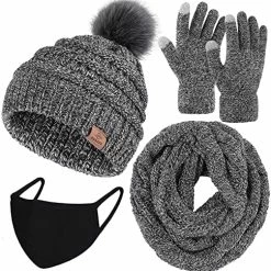 New ๐ URATOT Winter Warm Knitted Sets Knitted Beanie Hat Scarf Face Cover Touchscreen Gloves Set For Men ๐ฉ Women Navy ๐ 23 New ๐ URATOT Winter Warm Knitted Sets Knitted Beanie Hat Scarf Face Cover Touchscreen Gloves Set For Men ๐ฉ Women Navy ๐ -Men Skullies & Beanies Sales 61g5J9lMU5L. AC